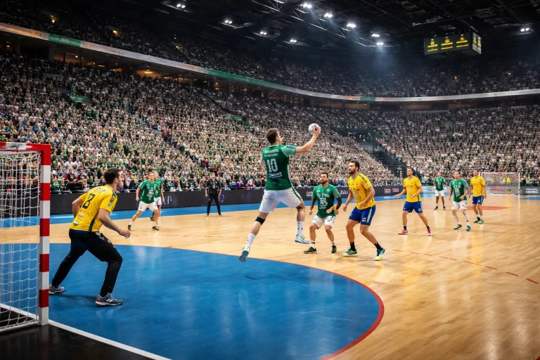 VfL Gummersbach Heimspiel in der Schwalbe Arena mit traditioneller Fankulisse
